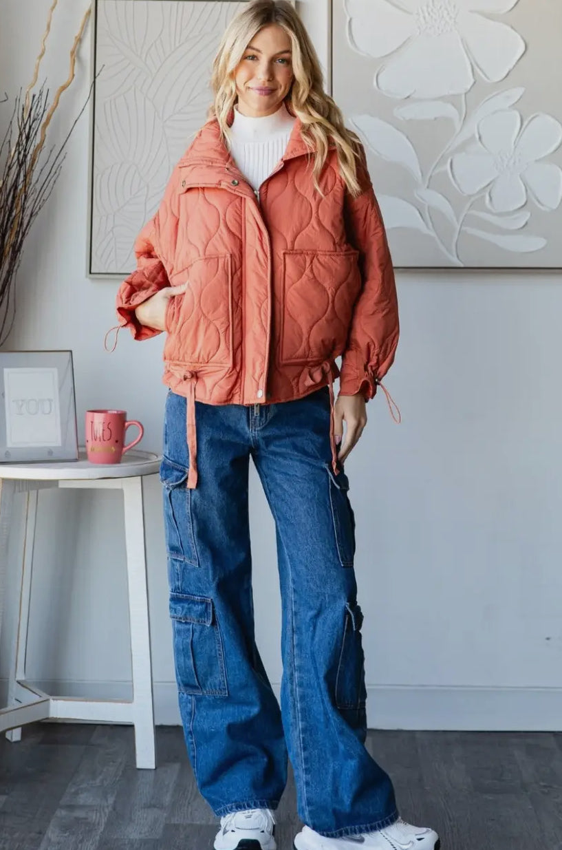 Pumpkin spice zip up