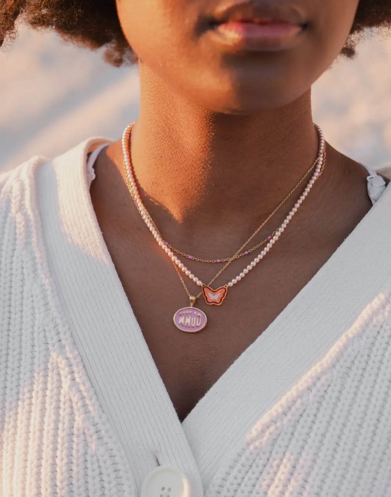 WWJD layered necklace