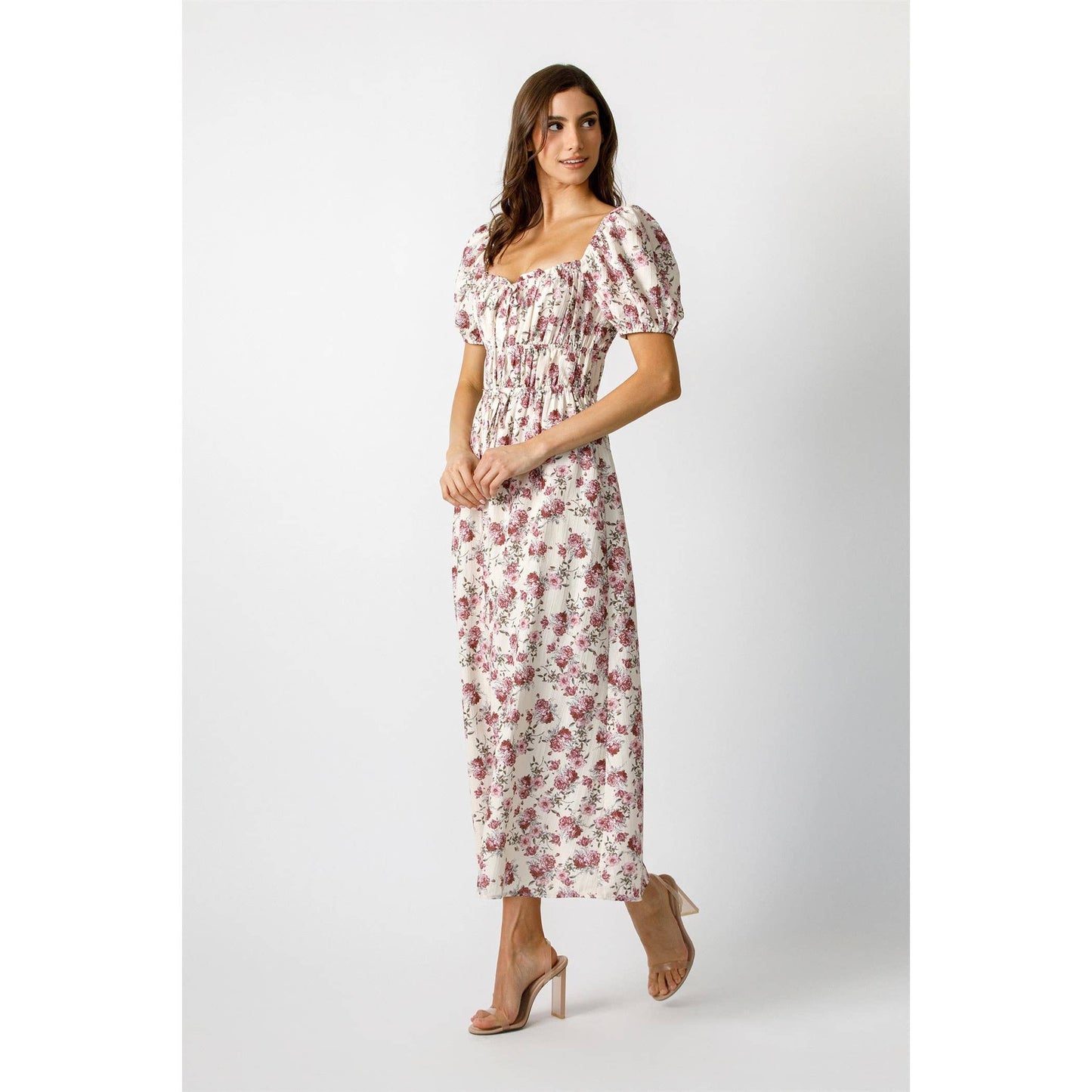 Megan’s adorned dress