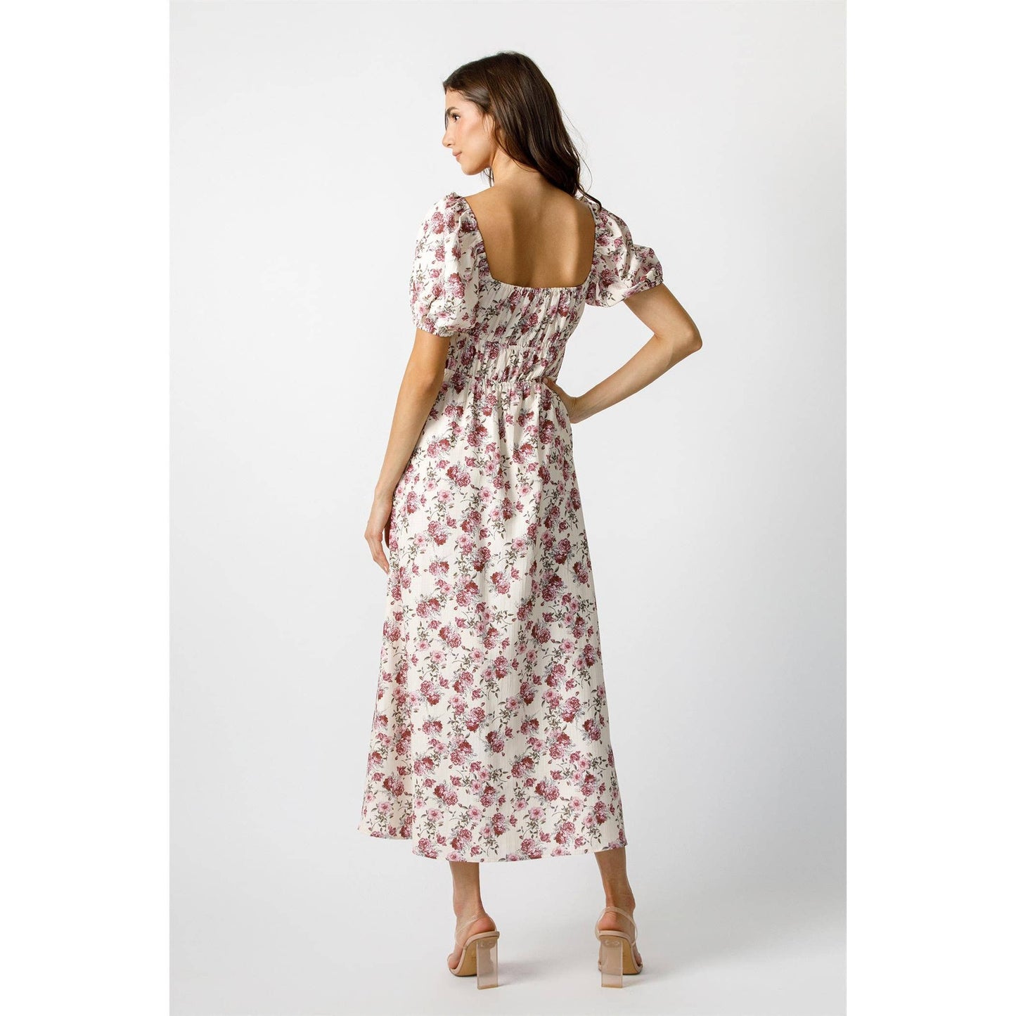 Megan’s adorned dress