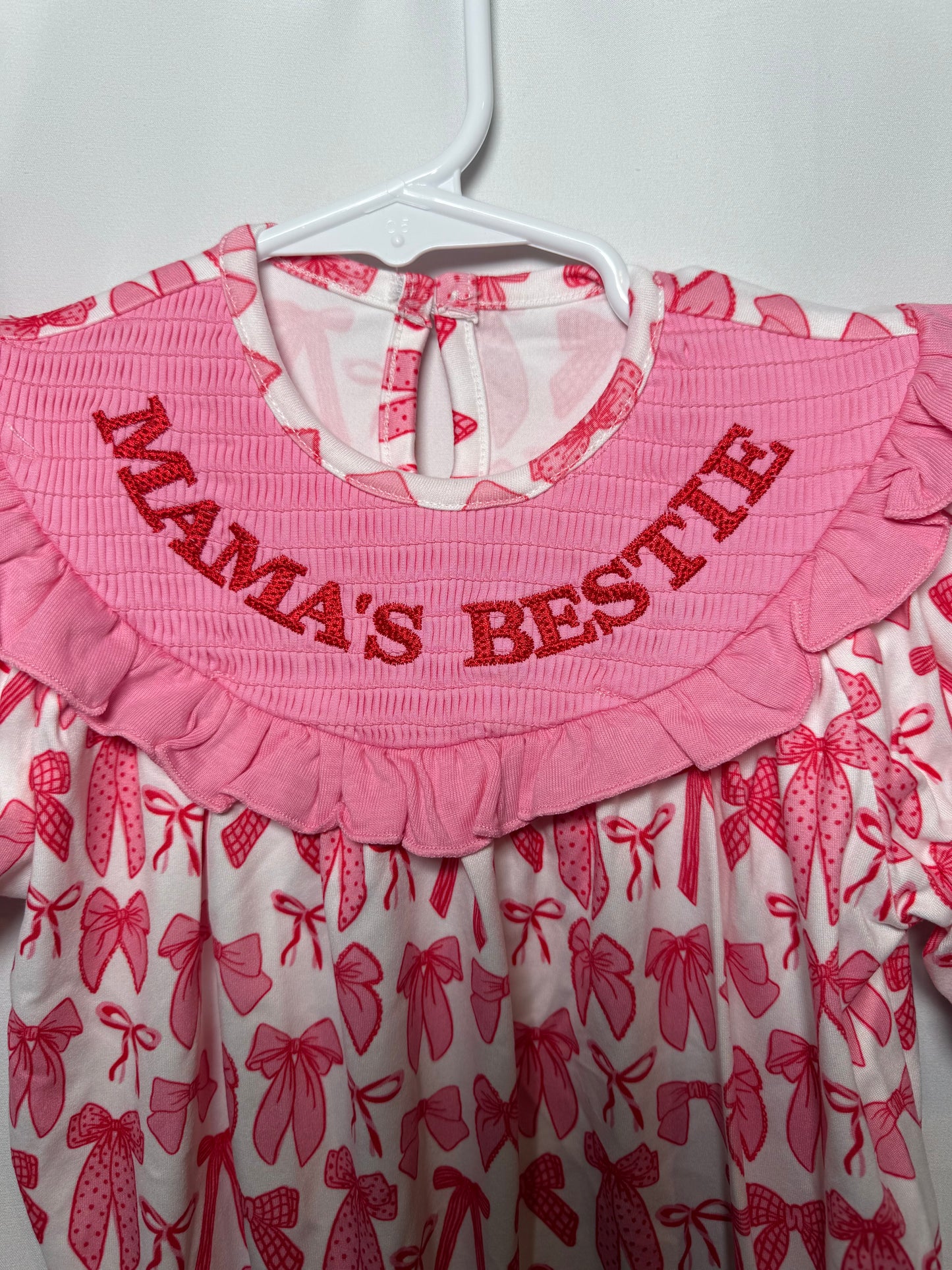 Mama's Bestie Smocked Bubble